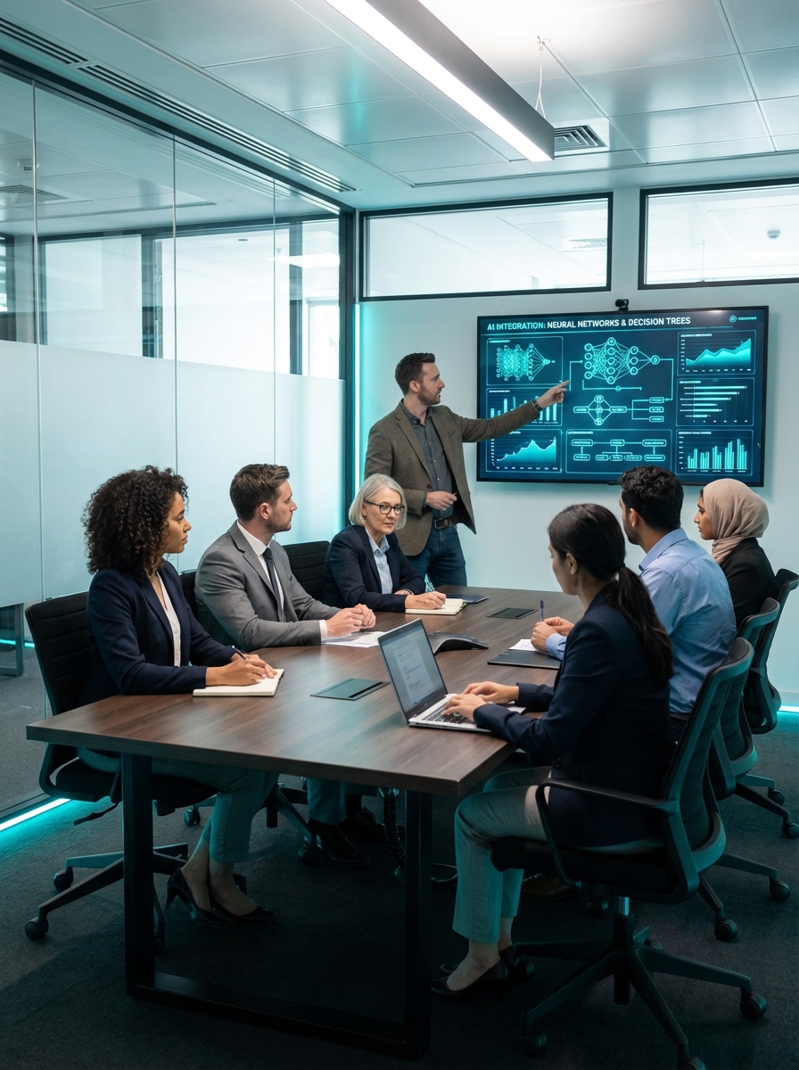 AI workshop sessie met trainer en team